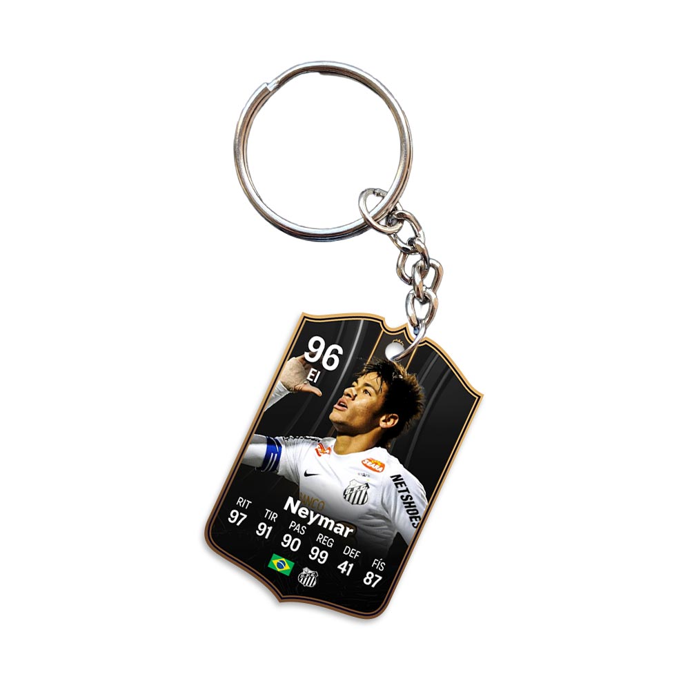 Llavero carta de FIFA de Neymar Jr