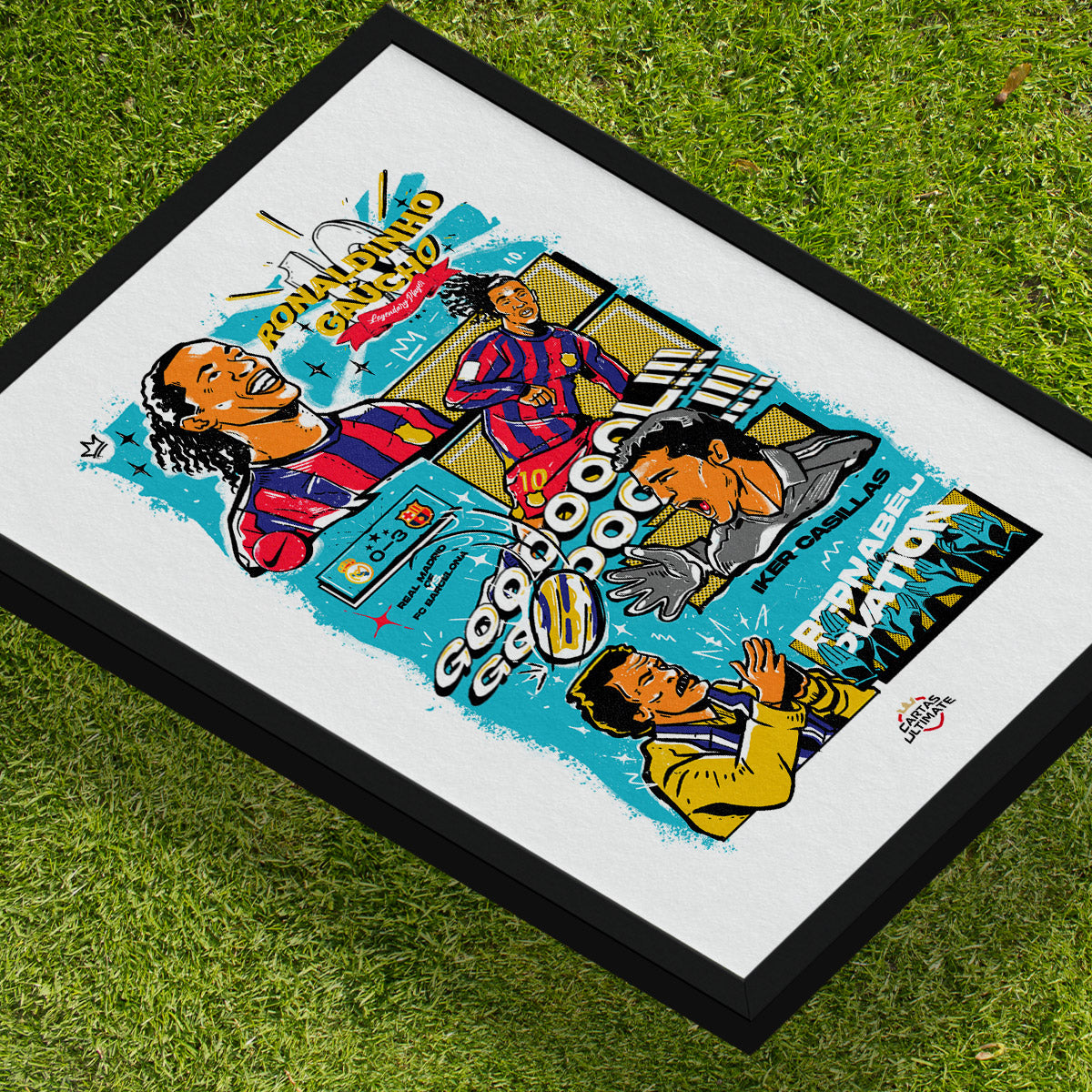 Painting - The magic of Ronaldinho