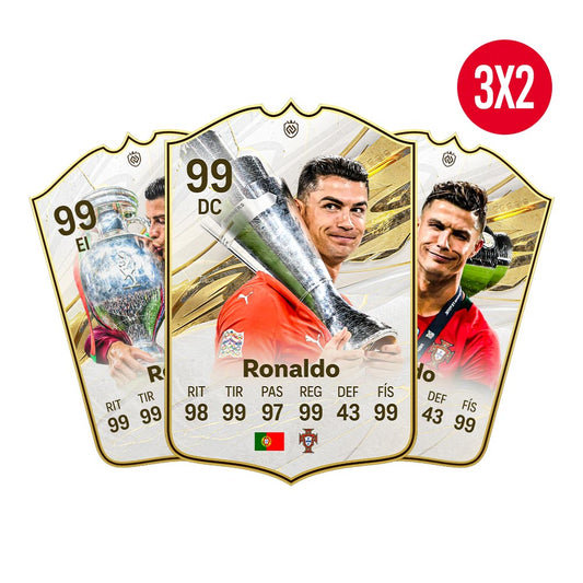 C. Ronaldo Portugal - Pack de 3 cartas