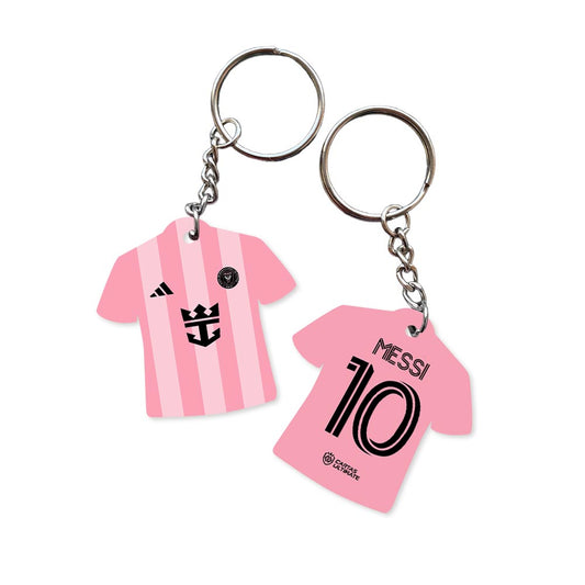 Lionel Messi jersey-shaped keychain