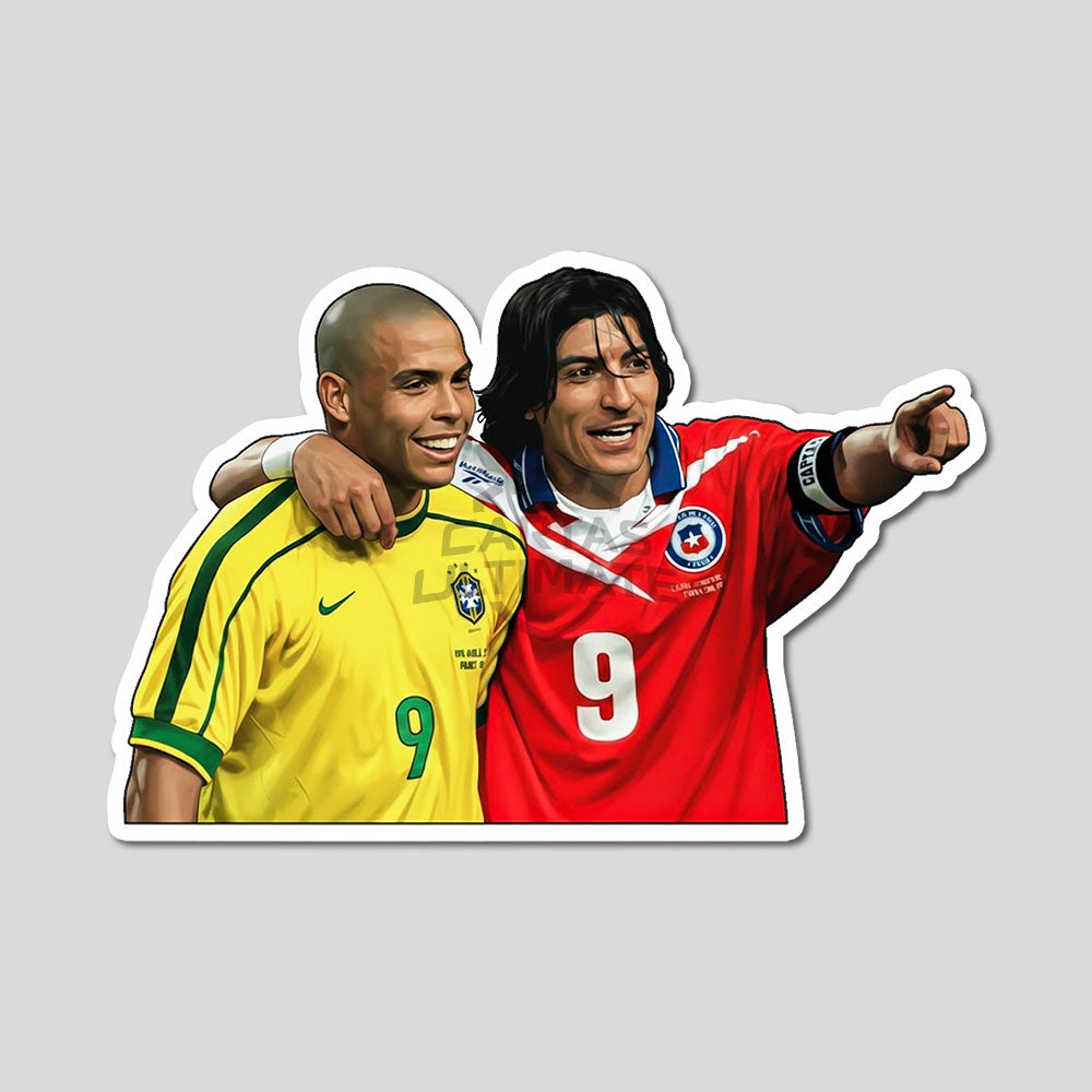 Sticker Ronaldo y Zamorano
