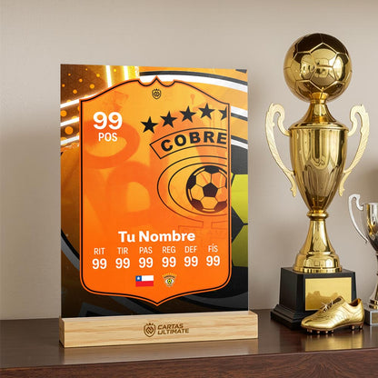 FC26 - Cobreloa (Acrílico con base de madera)