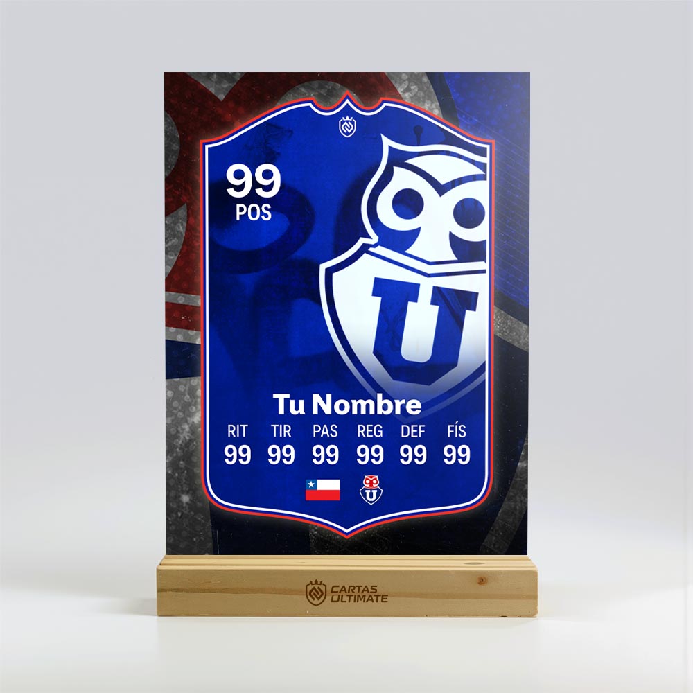 FC26 - U. de Chile (Acrílico con base de madera)