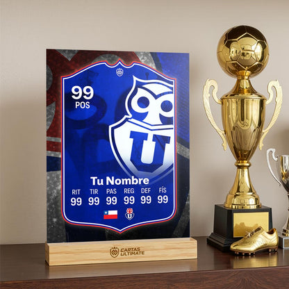FC26 - U. de Chile (Acrílico con base de madera)