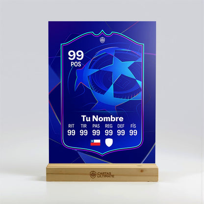 FC26 - Champions League (Acrílico con base de madera)