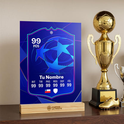 FC26 - Champions League (Acrílico con base de madera)