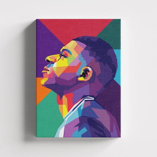 Cuadro en tela PVC - Kylian Mbappé