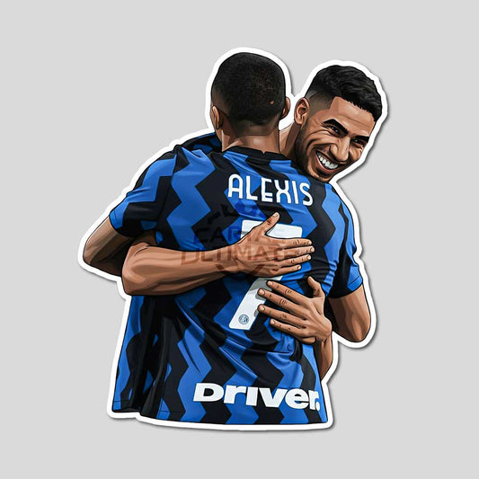 Sticker Alexis Sánchez + Hakimi