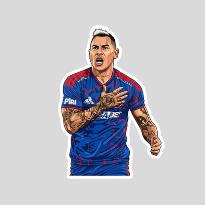 Sticker Edu Vargas (U. de Chile)