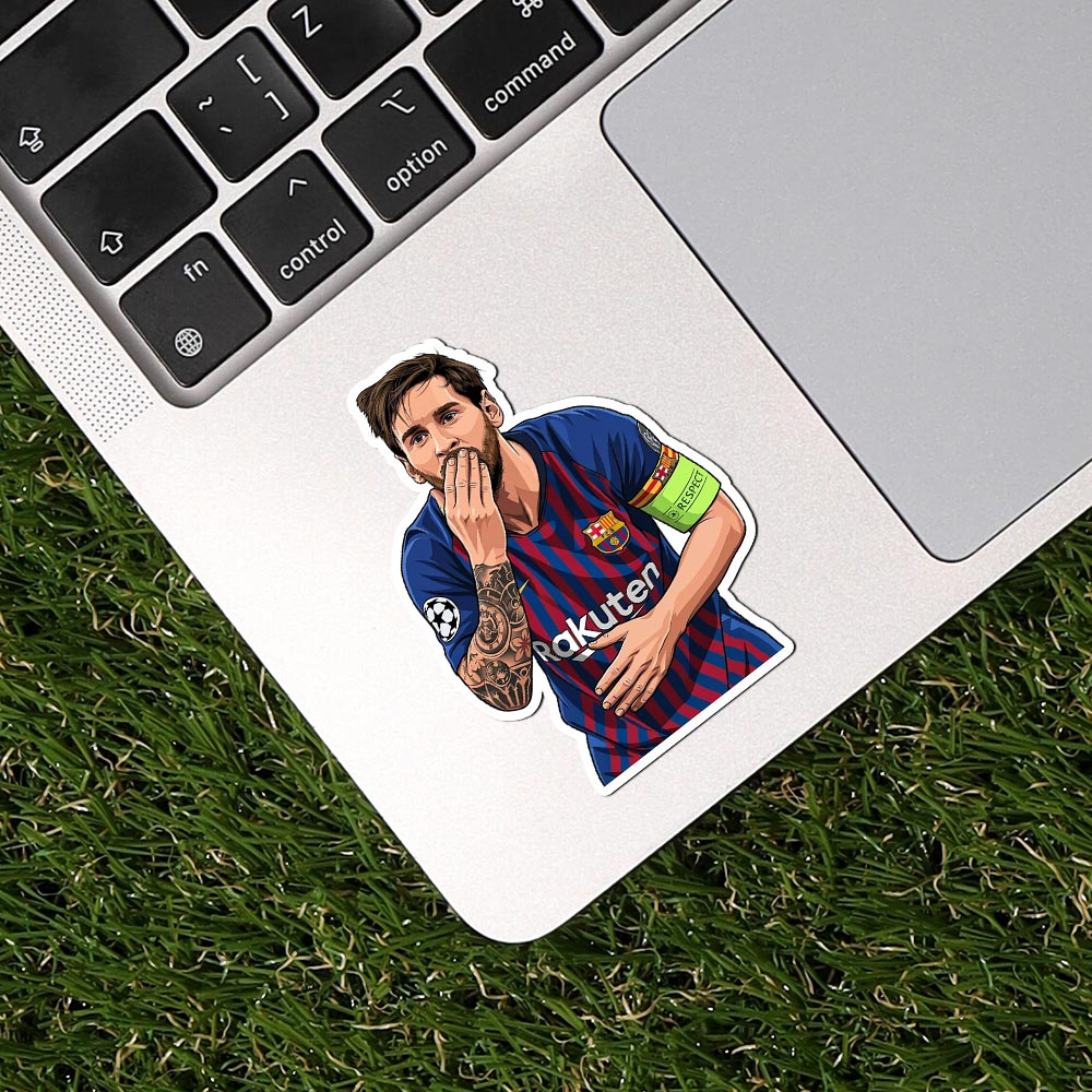 Sticker Messi Beso (Barcelona)